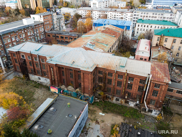 Виды Екатеринбурга, здание, вид сверху, приборостроительный завод