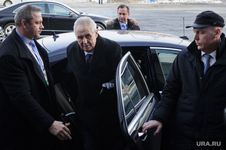 Визит президента Чехии Милоша Земана на УЗГА. Екатеринбург, земан милош