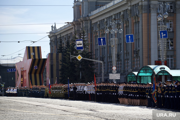 Генеральная репетиция Парада Победы на Площади 1905 года. Екатеринбург 