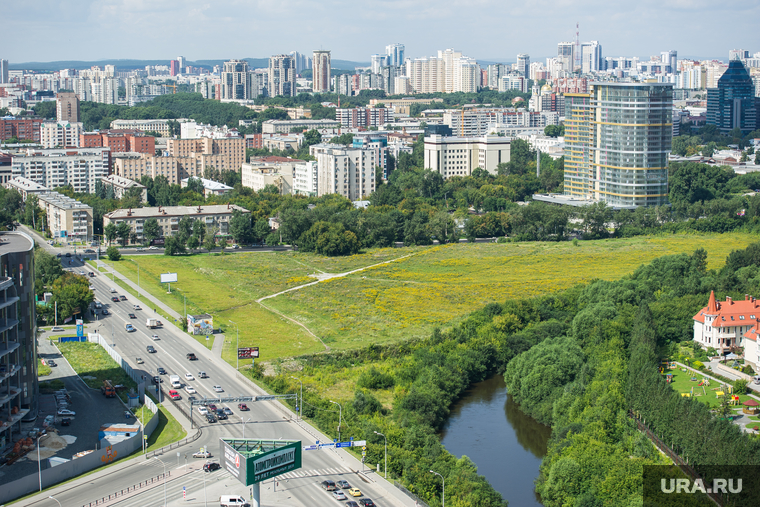 Клипарт. Екатеринбург, пустырь, панорама, улица фурманова, перекресток белинского фурманова