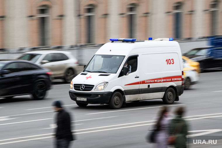 Виды Москвы, машина скорой помощи, скорая помощь