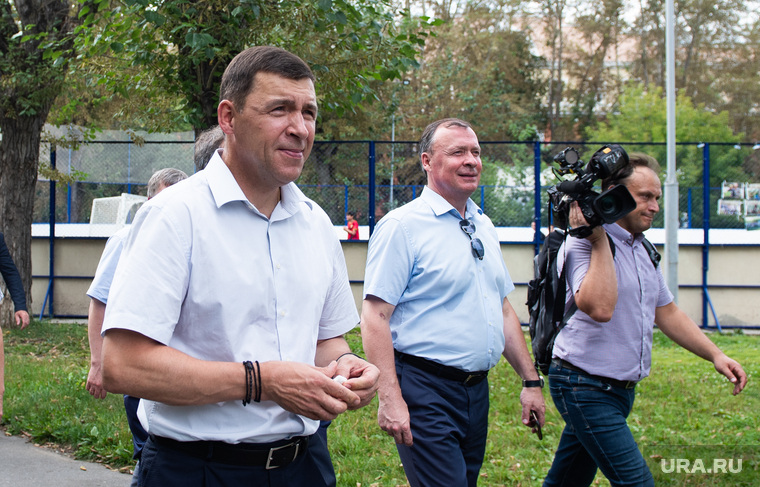 Осмотр Орджоникидзевского района губернатором Свердловской области. Екатеринбург, куйвашев евгений, кравченко роман