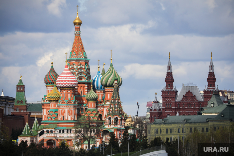 Здания. Москва, кремль, кремлевская стена, виды города, собор василия блаженного, москва