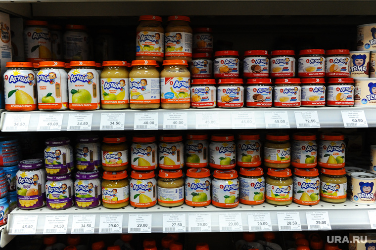 Продукты. Цены. магазин Проспект. Челябинск., детское питание, агуша