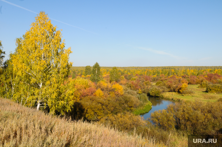 Золотая осень. Бабье лето. Челябинск., миасс, золотая осень, река кама