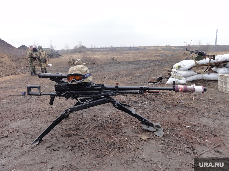 Фотографии с передовой. Украина. ДНР, пулемет