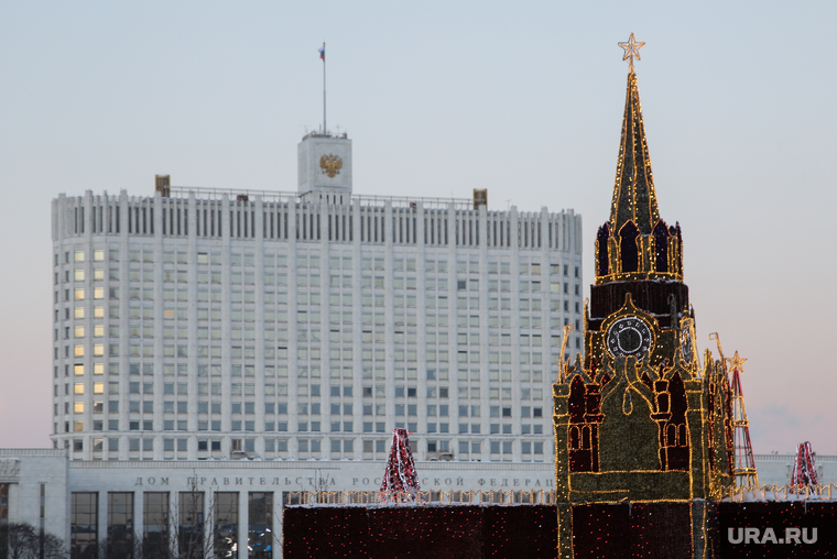 Виды, здания, министерства. Москва, белый дом, правительство РФ, правительство, кремль, московский кремль, Дом Правительства Российской Федерации, кремль и белый дом