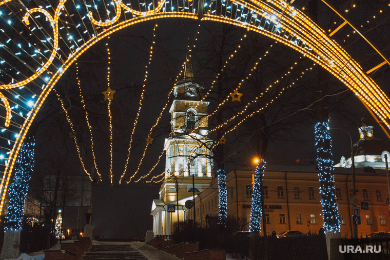 Украшение города к Новому Году. Пермь, галерея, украшение города, новогоднее оформление, новогодние огни