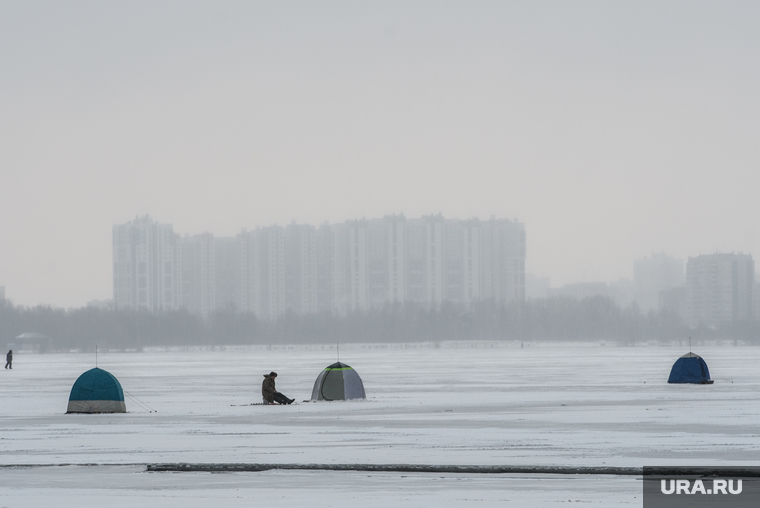Профилактическая акция «Тонкий лед» на озере Шарташ. Екатеринбург, зимняя рыбалка, озеро шарташ