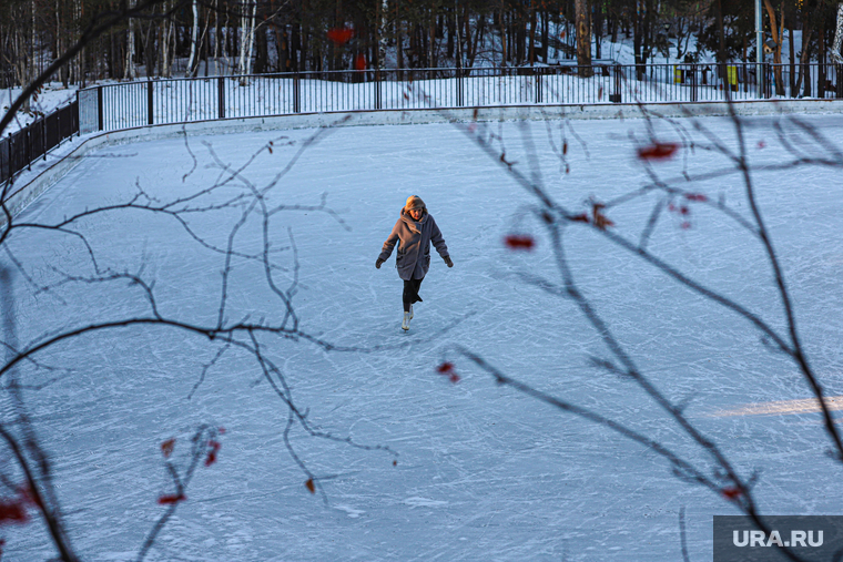 Лесной каток в Радуга парке. Екатеринбург, каток, радуга парк