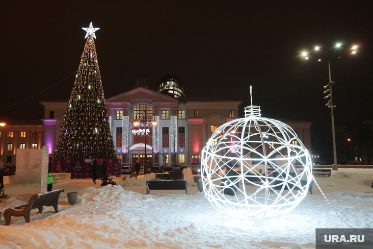 Новогоднее оформление города. Пермь, новогоднее оформление