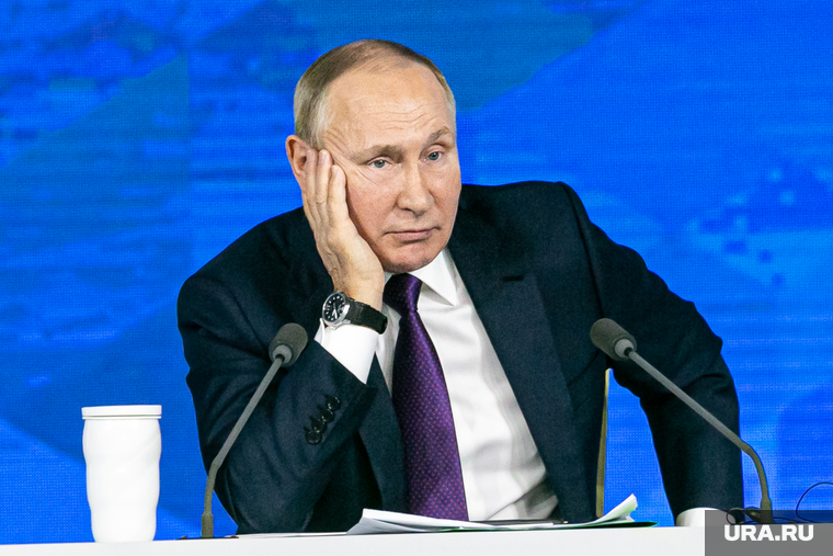 Семнадцатая ежегодная пресс-конференция президента РФ. Москва, портрет, путин владимир