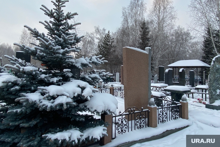 Рябковское кладбище. Курган , могила, зима, кладбище, похороны, смертность
