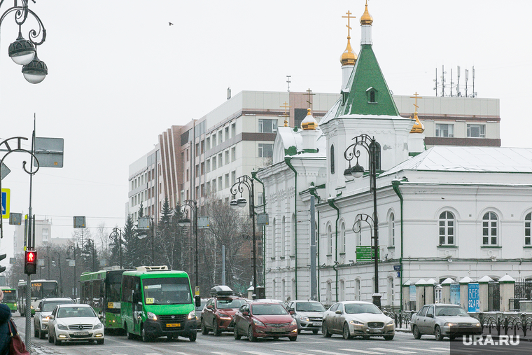 Снежный город. Тюмень, храм, церковь, тюмень