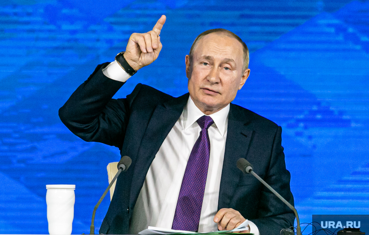 Семнадцатая ежегодная пресс-конференция президента РФ. Москва, портрет, путин владимир