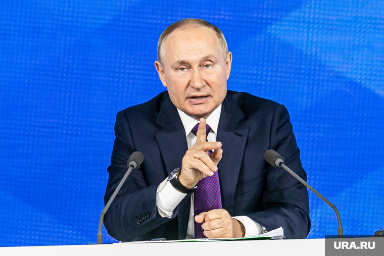 Семнадцатая ежегодная пресс-конференция президента РФ. Москва, портрет, путин владимир