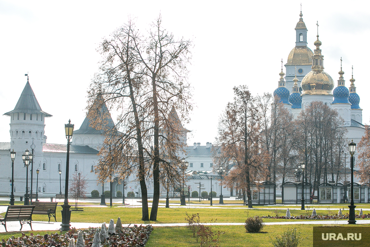 Виды города. Тобольск, храм, церковь, тобольск, тобольский кремль, осень, софийский собор