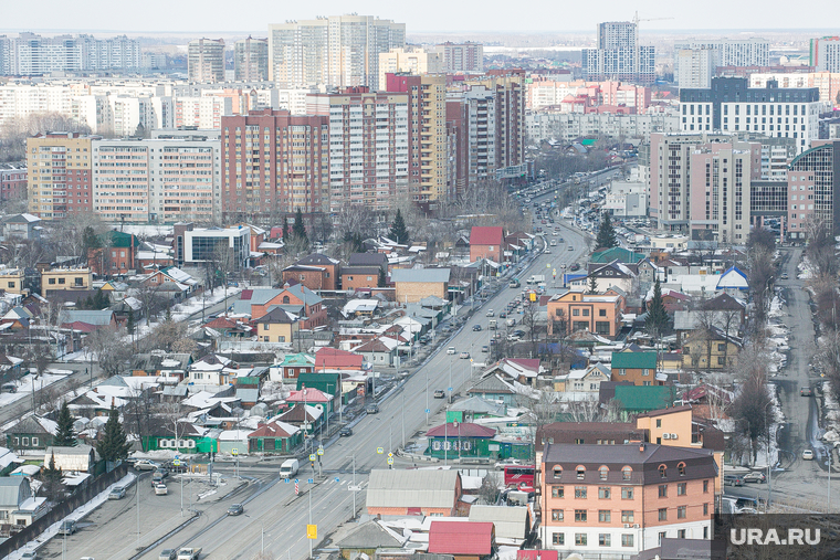 Виды города с высоты. Тюмень, частные дома, частный сектор, тюмень, виды тюмени