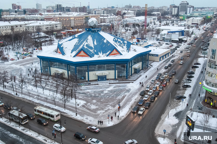 Виды. Тюмень, цирк, город тюмень, пешеходный бульвар