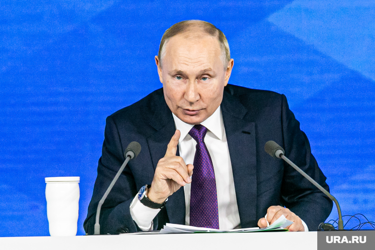 Семнадцатая ежегодная пресс-конференция президента РФ. Москва, портрет, путин владимир