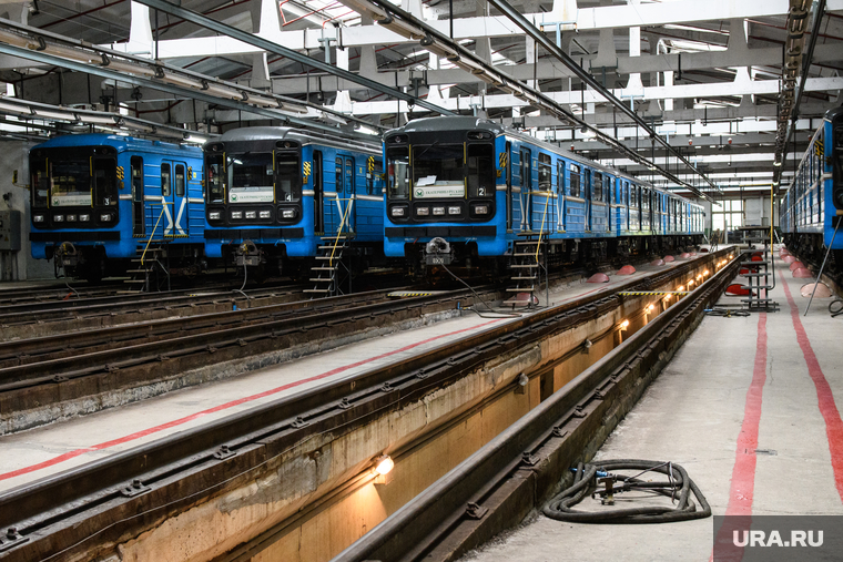 Учебный центр Екатеринбургского метрополитена и депо. Екатеринбург, поезд, екатеринбургский метрополитен, вагон метро, депо