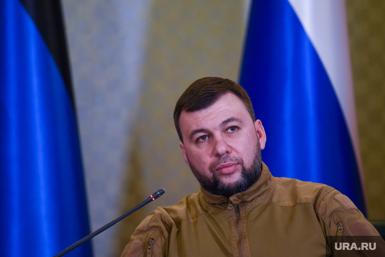 Совместная пресс-конференция Дениса Пушилина и Андрея Турчака. ДНР, Донецк, пушилин денис