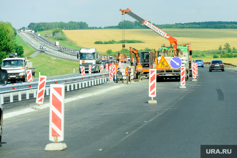 Дорога, трасса. М5. Челябинская область, дорожные работы, трасса, м5, ремонт дороги, дорога, автотранспорт, автомобильная дорога