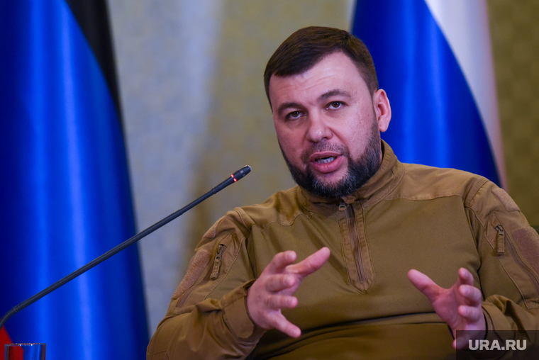 Совместная пресс-конференция Дениса Пушилина и Андрея Турчака. ДНР, Донецк, пушилин денис