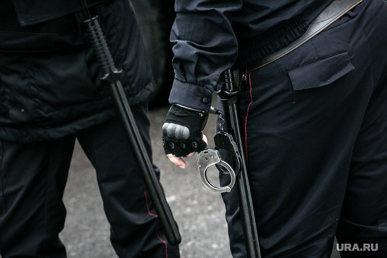 Клипарт "Полиция, доставка подследственного". Москва, полиция, спецсредства, полицейский, наручники, резиновая дубинка