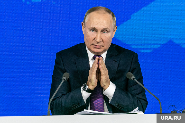 Семнадцатая ежегодная пресс-конференция президента РФ. Москва, портрет, путин владимир