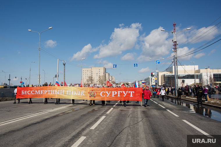 Празднование Дня Победы. Сургут, бессмертный полк, город сургут, день победы, 9 мая