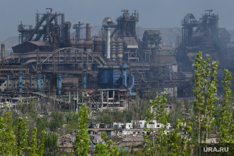 Националисты укрывались на заводе «Азовсталь» в Мариуполе