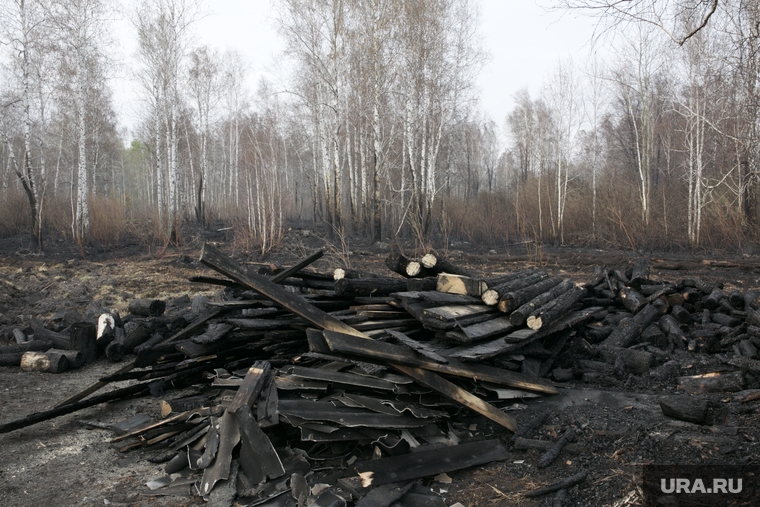 При пожаре в Богандинском удалось избежать человеческих жертв
