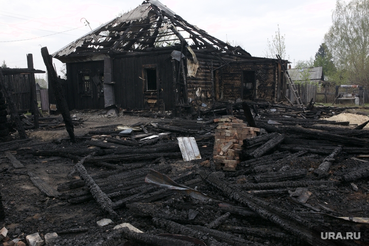 Пожаром в Богандинском было уничтожено несколько построек