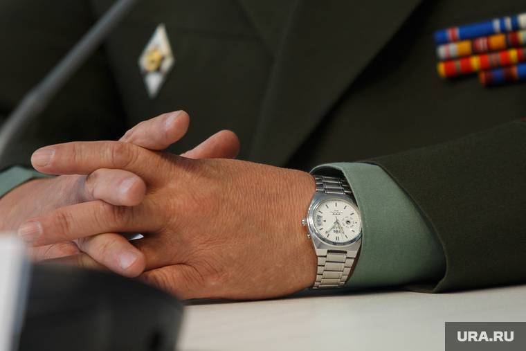 Военный комиссар Свердловской области. Игорь Лямин, лямин игорь, вип часы, наручные