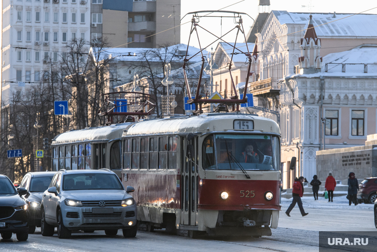 Виды Екатеринбурга, гортранс, емуп тту, трамвай, маршрут15