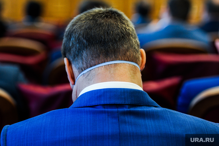 Внеочередное заседание законодательного собрания челябинской области. Челябинск, депутат, чиновник, заседание, затылок, шея, плечи