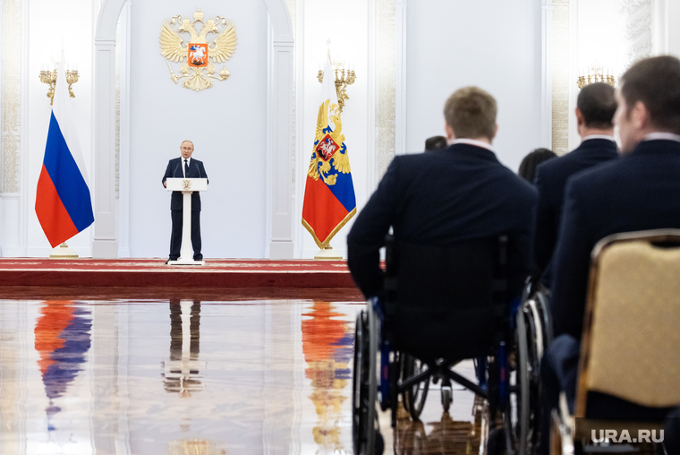 Встреча президента с олимпийской сборной в Кремле. Москва