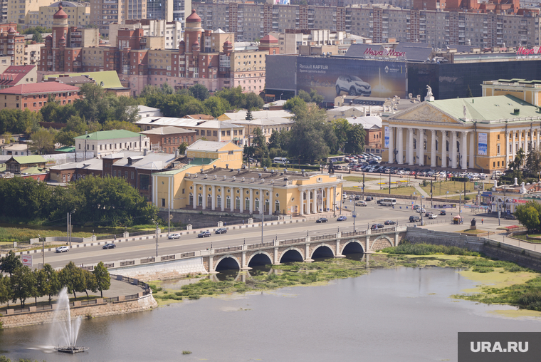 Виды Челябинска, филармония, город челябинск, вид на троицкий мост, оперный театр, вид сверху