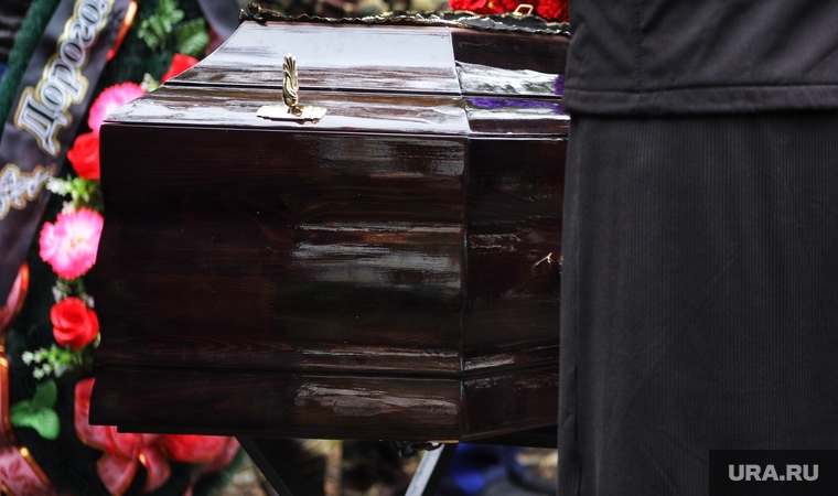 Похороны атамана Попова Валерия. Курган, смерть, гроб, похоронная процессия