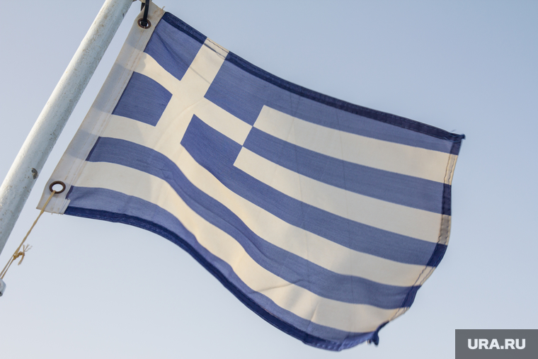 Клипарт. Греция. Крит, флаг греции