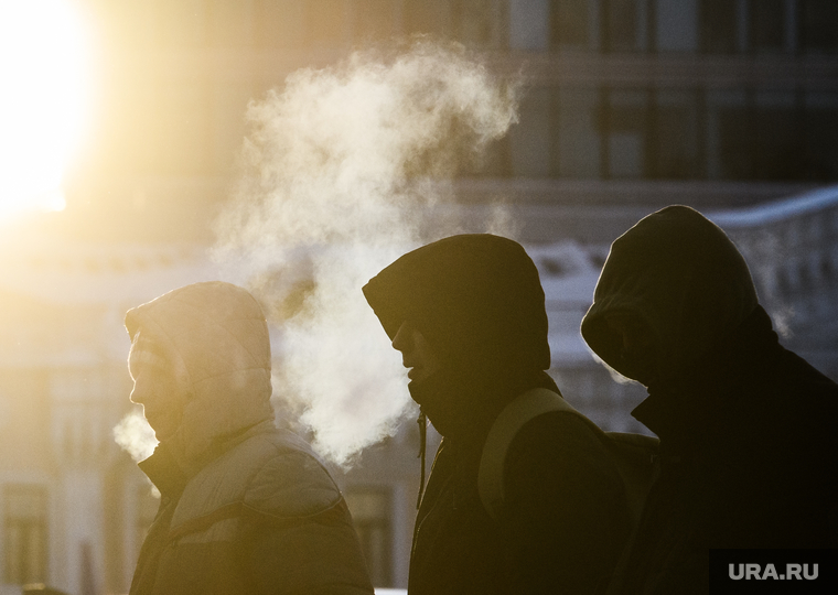 Виды Екатеринбурга, зима, холода, дыхание, площадь1905 года, город екатеринбург, проспект ленина, мороз, холод