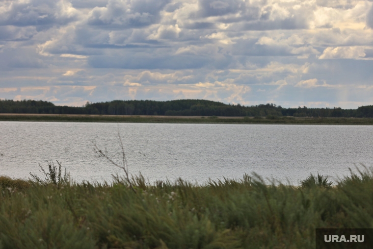 Деревня Чебаки. Макушинский район. Курган, озеро, водоем