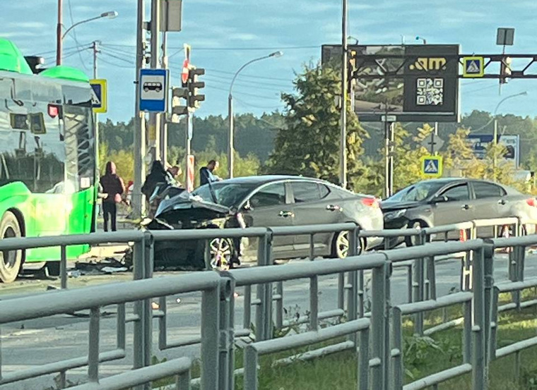 ДТП произошло утром 13 сентября в Академическом районе Екатеринбурга