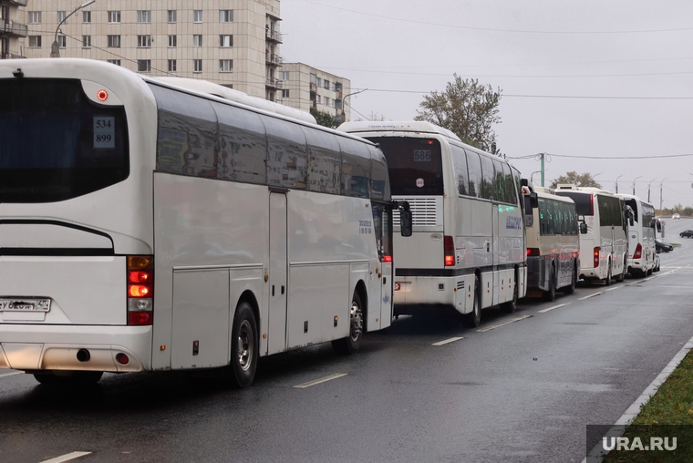 Призывников увезли на пяти автобусах