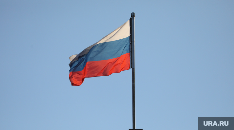 Здания. Москва, россия, рф, флаг россии
