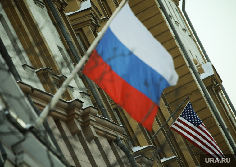 Виды, здания, министерства. Москва, россия, сша, флаг сша, флаг, флаг россии, флаг россии и сша, флаг америки