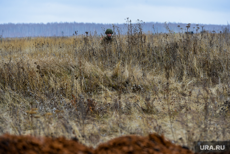 Боевое слаживание мобилизованных на Чебаркульском полигоне ЦВО. Челябинская область, учения, армия, военные, солдаты, оружие, вооружение, война, бойцы, боевые действия, полигон, сво, боевое слаживание