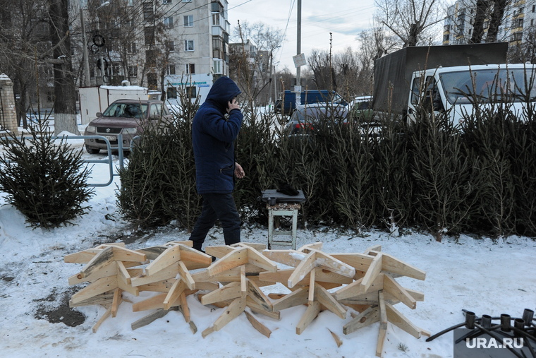 Рейд по местам несанкционированной торговли елками. Челябинск, елки, елочный базар, торговля елками
