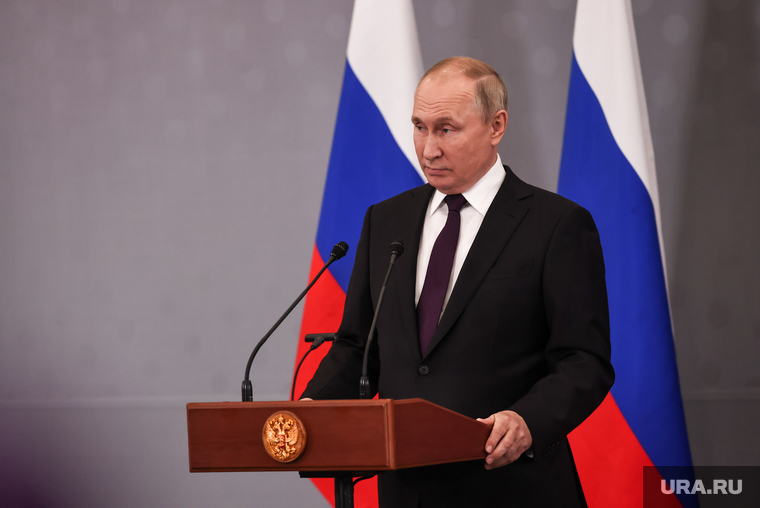 Президент России Владимир Путин в Астане. Астана, путин владимир
